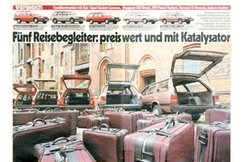 Opel Kadett Caravan, Peugeot 305 Break, VW Passat Variant, Renault 21 Nevada, Subaru Station