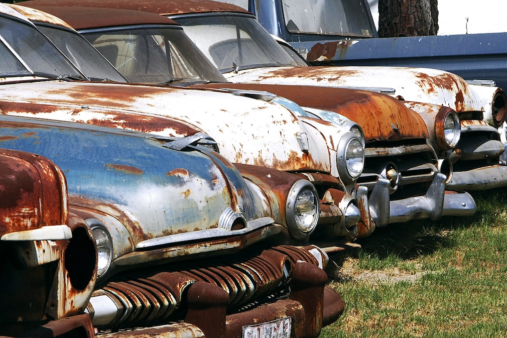 Oldtimer Schrottplatz in Südafrika