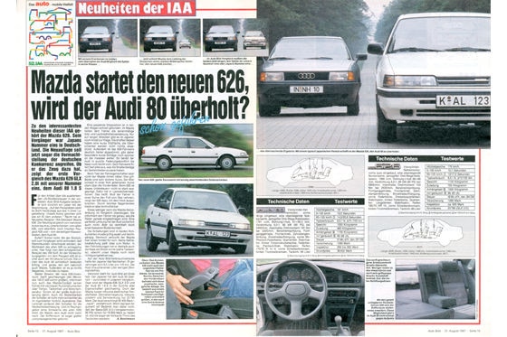 Mazda 626 gegen Audi 80
