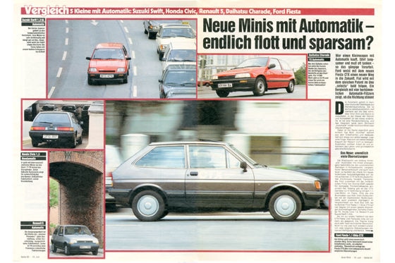 Suzuki Swift, Honda Civic, Renault 5, Daihatsu Charade, Ford Fiesta