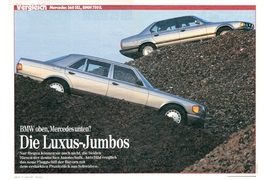 Mercedes 560 SEL, BMW 750 iL