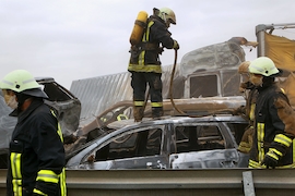 Unfall auf der A19