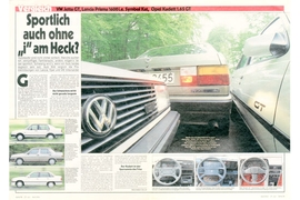 VW Jetta GT Lancia Prisma 1600 i.e. Opel Kadett 1.6S GT