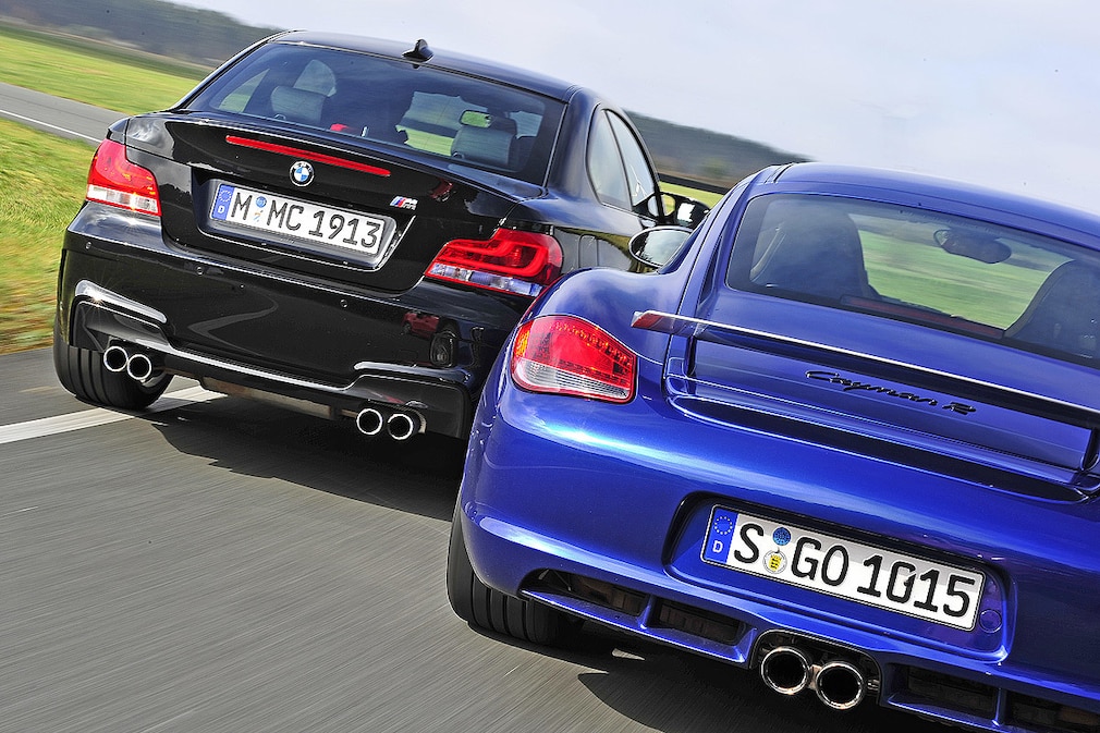 BMW 1er M Coupé Porsche Cayman R