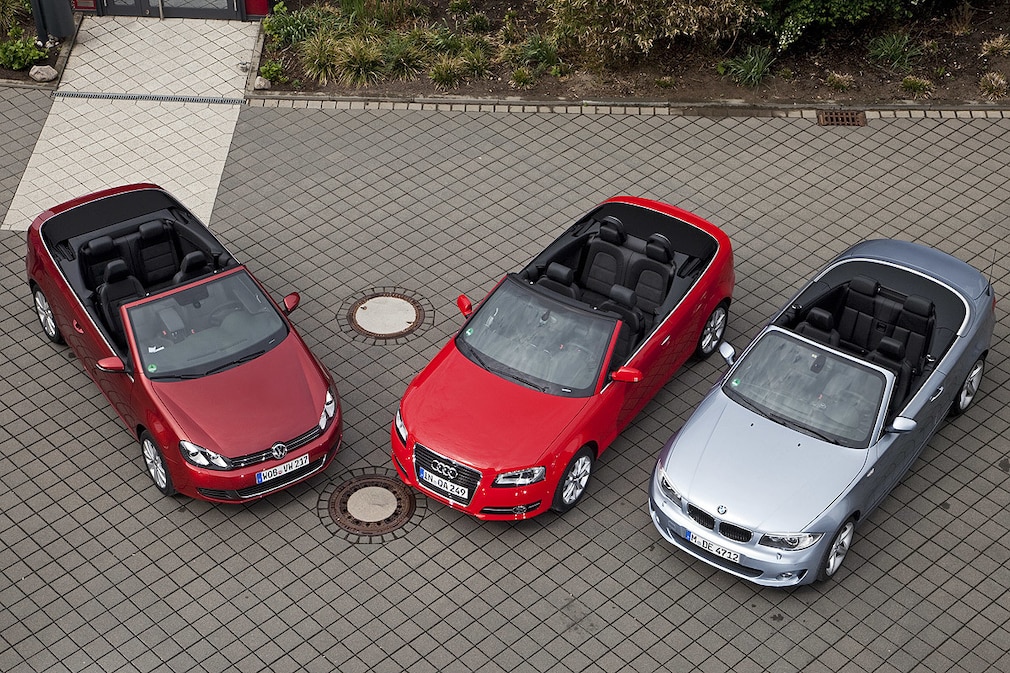 VW Golf Cabrio 2.0 TDI Audi A3 TFSI Cabrio BMW 123d Cabrio