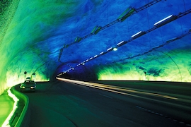 Laerdalstunnel Norwegen