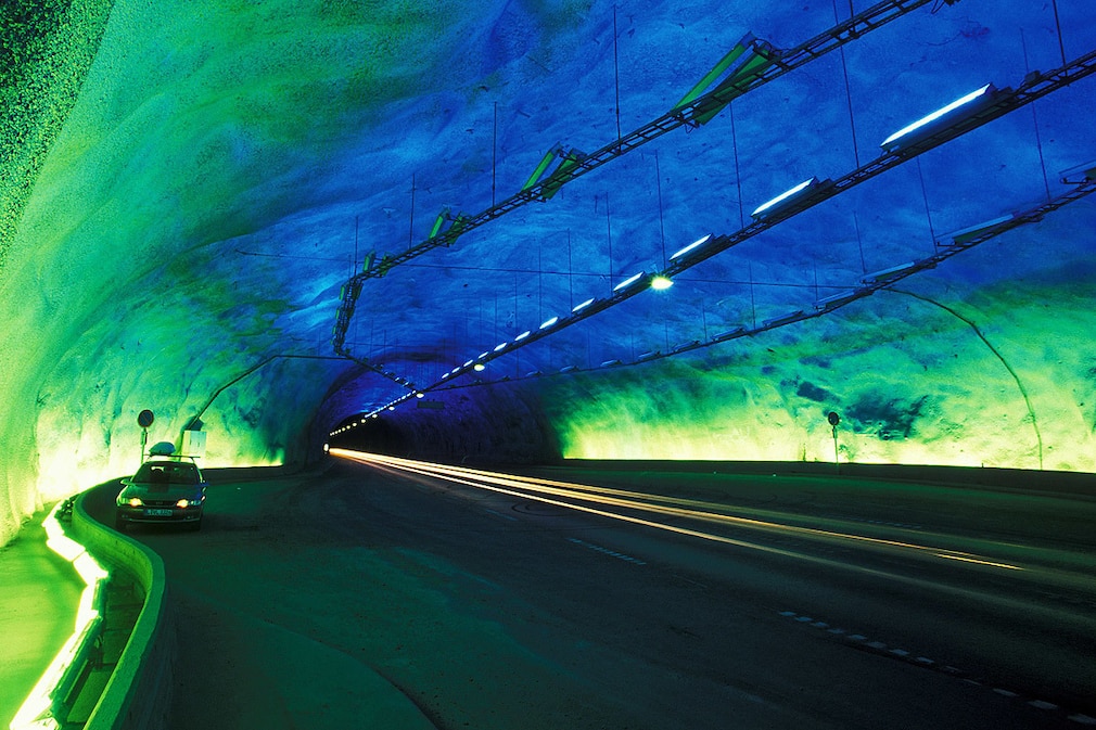 Laerdalstunnel Norwegen