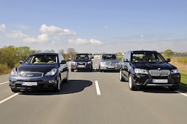 Audi Q5 BMW X3 Infiniti EX Mercedes GLK