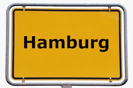 Ortsschild Hamburg