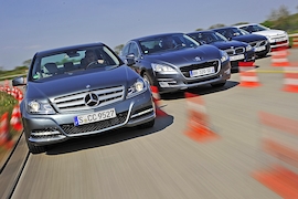 Mercedes C250 CDI Peugeot 508 HDI 205 BMW 325d Volvo S60 D5 Citroen C5 HDI 200