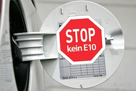 Aufkleber Stop kein E10