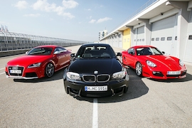 Audi TT RS BMW 1er M Coupé Porsche Cayman R