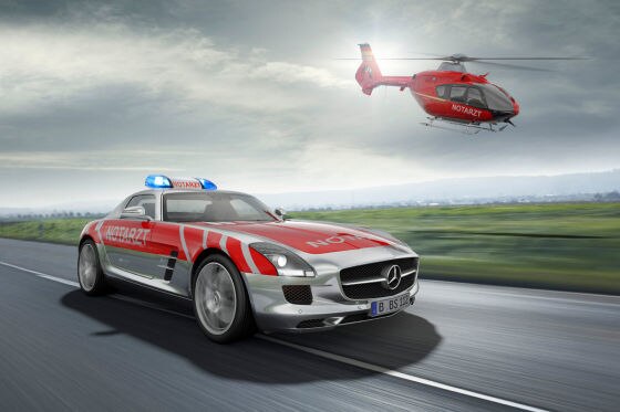 Mercedes SLS AMG als Notarztwagen