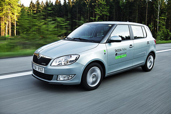 Spritspar-Rekordfahrt im Skoda Fabia Greenline