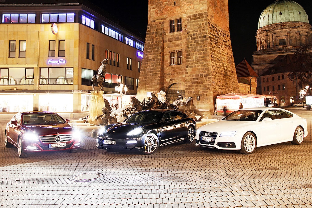 Audi A7 Mercedes CLS Porsche Panamera