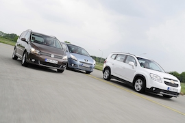Chevrolet Orlando Peugeot 5008 VW Touran