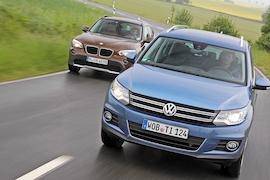 BMW X1 xDrive 18d VW Tiguan 2.0 TDI BlueMotion