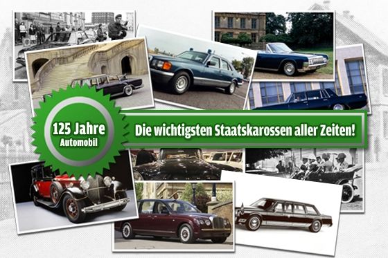 Staatskarossen: Leserwahl 125 Jahre Auto