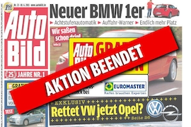 AUTO BILD Gratis-Aktion Urlaubs-Check