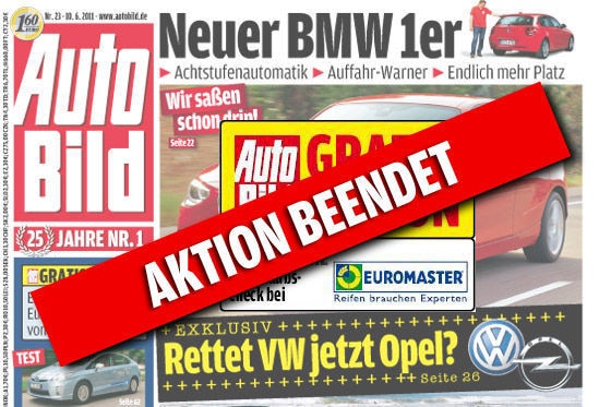AUTO BILD Gratis-Aktion Urlaubs-Check