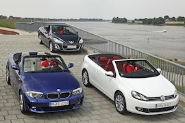 BMW 118i Cabrio Peugeot 308 CC 155 THP VW Golf Cabrio 1.4 TSI DSG
