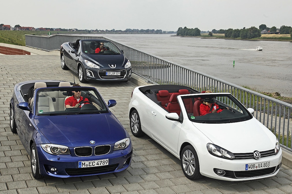 BMW 118i Cabrio Peugeot 308 CC 155 THP VW Golf Cabrio 1.4 TSI DSG