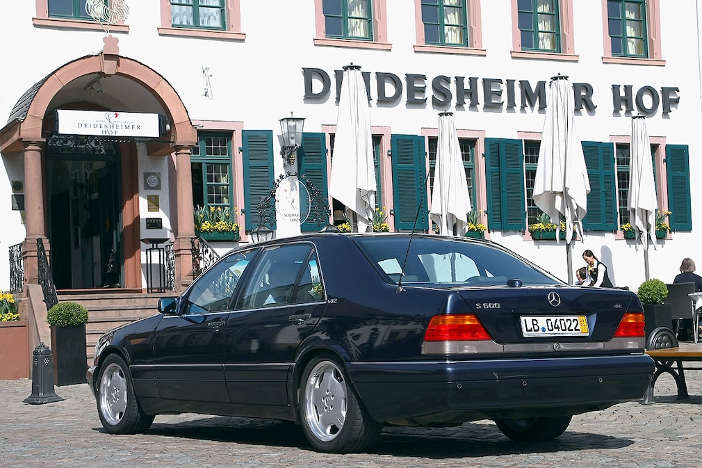 Mit dem Mercedes W 140 nach Bonn