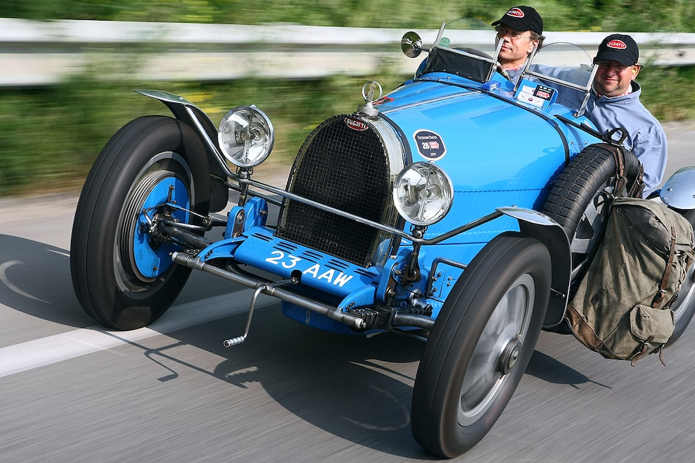 Bernd Wieland (li.) und Julius Kruta im Bugatti Type 35 T