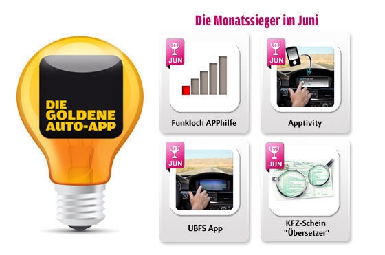 Die Goldene Auto-App 2011: Die Mai-Gewinner