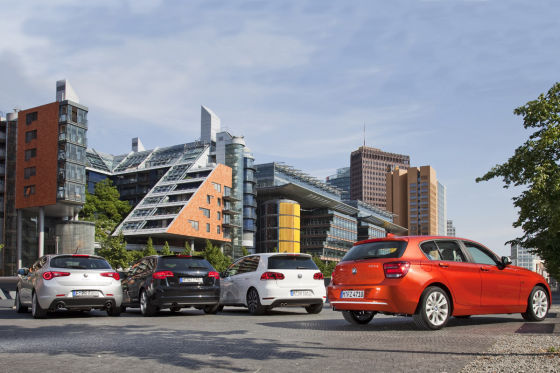 Alfa Giulietta Audi A3 BMW 1er VW Golf