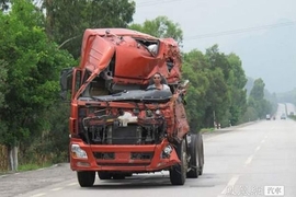 Schrott-Lkw in China