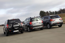 Mitsubishi ASX Skoda Yeti Suzuki Grand Vitara