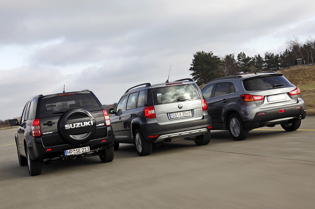 Mitsubishi ASX Skoda Yeti Suzuki Grand Vitara