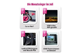 Die Goldene Auto-App 2011: Die Juli-Gewinner