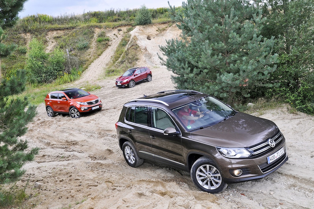 Kia Sportage Nissan Quashqai VW Tiguan
