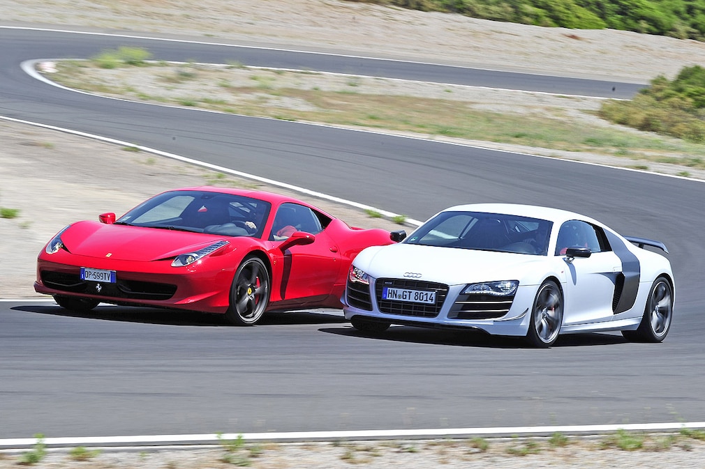 Ferrari 458 Italia Audi R8 GT