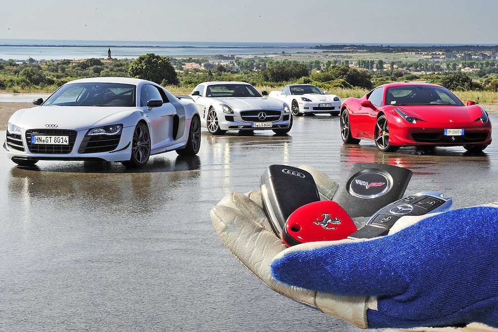 Audi R8 GT Mercedes SLS AMG Corvette ZR1 Ferrari 458 Italia