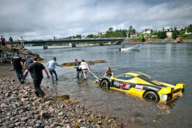 Ferrari Enzo: Rallye-Unfall