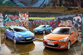 Honda CR-Z Hyundai Veloster Renault Mégane