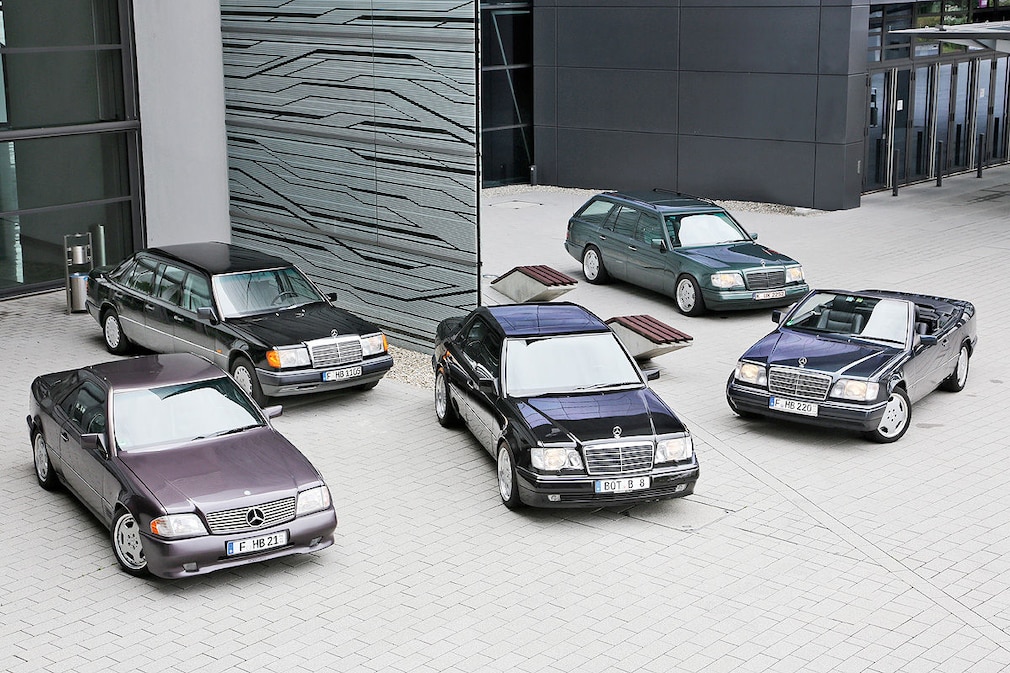Mercedes Boschert B 300-24 Mercedes 260 E lang Mercedes Brabus E 6.5 V8 Mercedes AMG E 36 T Mercedes E 220 Cabrio Final Edition