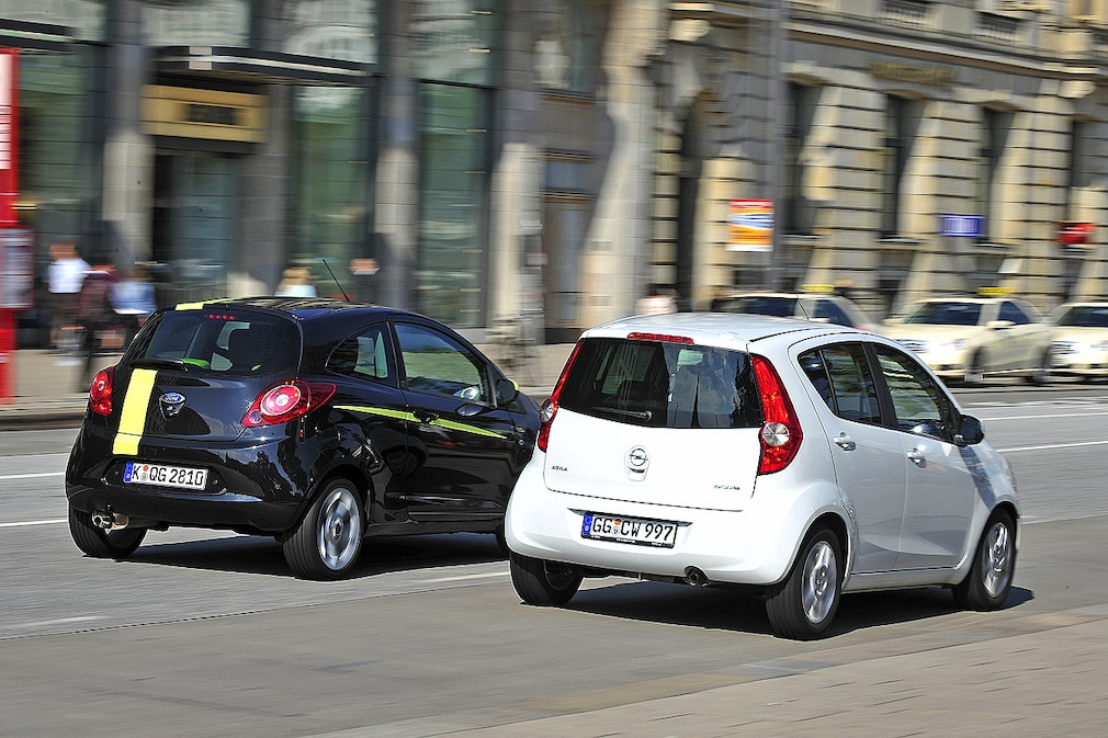 Ford Ka 1.2 Opel Agila 1.0