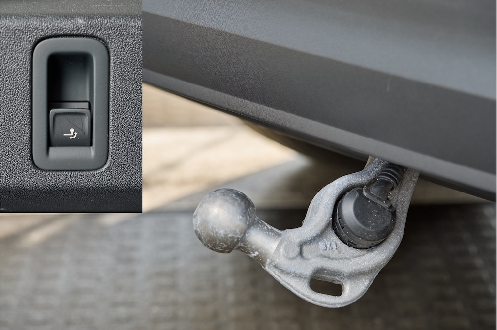 Schwenkbare Anhängerkupplung am VW Tiguan