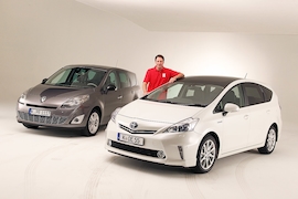 Renault Grand Scénic Dynamique 2.0 16V 140 CVT Toyota Prius Plus
