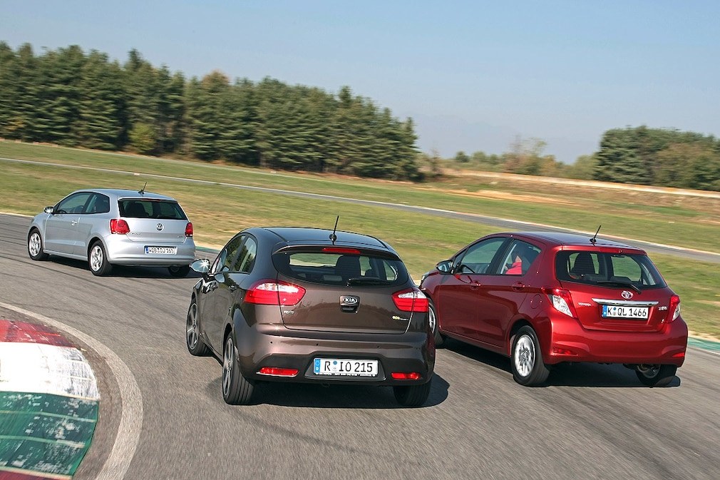 Kia Rio Toyota Yaris VW Polo