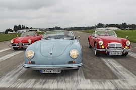 Alfa Romeo Giulietta Spider 750 D Porsche 356 A Super Convertible D MGA Roadster