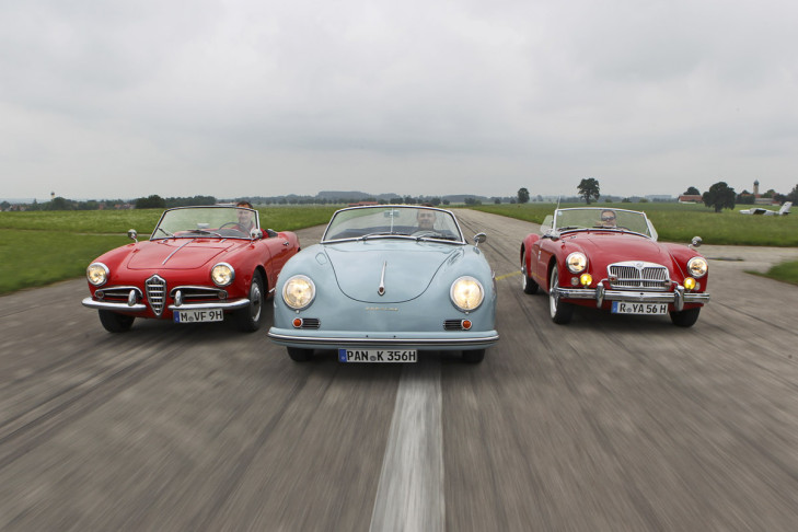 Alfa Romeo Giulietta Spider Porsche 356 Cabrio MGA Roadster