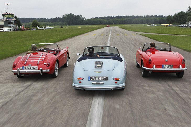 Alfa Romeo Giulietta Spider Porsche 356 Cabrio MGA Roadster