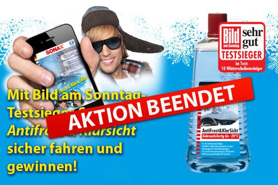 SONAX Winter-App mit großem Winterurlaub-Gewinnspiel