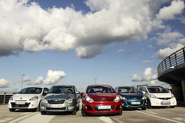 Honda Jazz Mazda2 Renault Clio Kia Rio Skoda Fabia