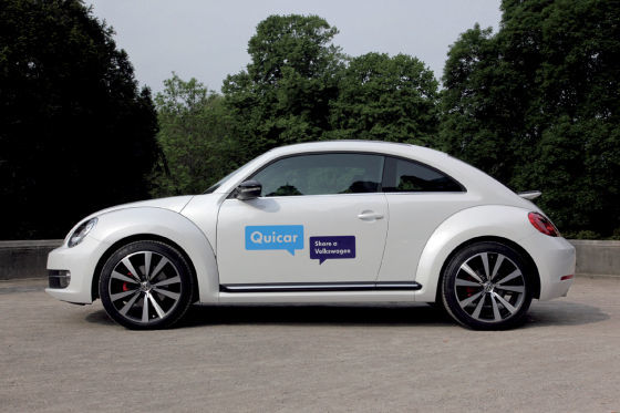 VW Beetle für Carsharing-Projekt Qiucar
